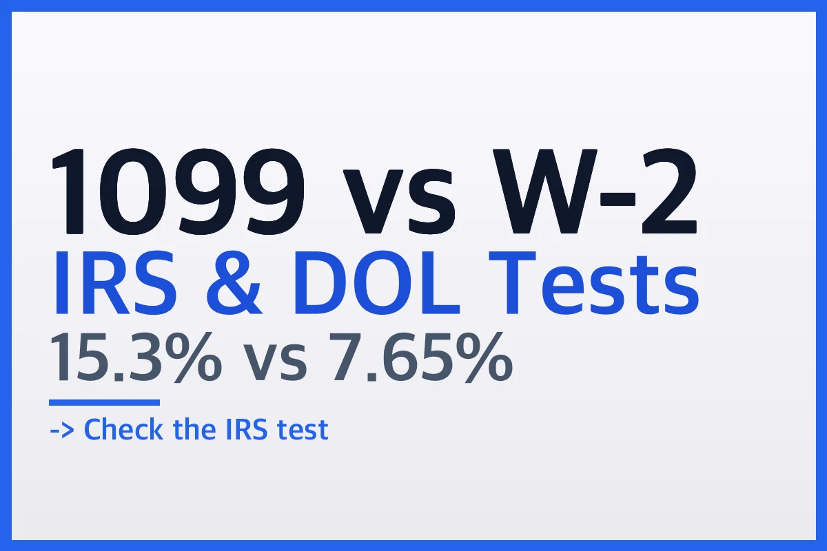 1099 Contractor vs W-2 Employee: How US Worker Classification Actually Works